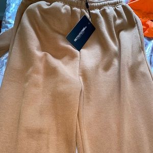 Pretty Little Thing nude sweatpants